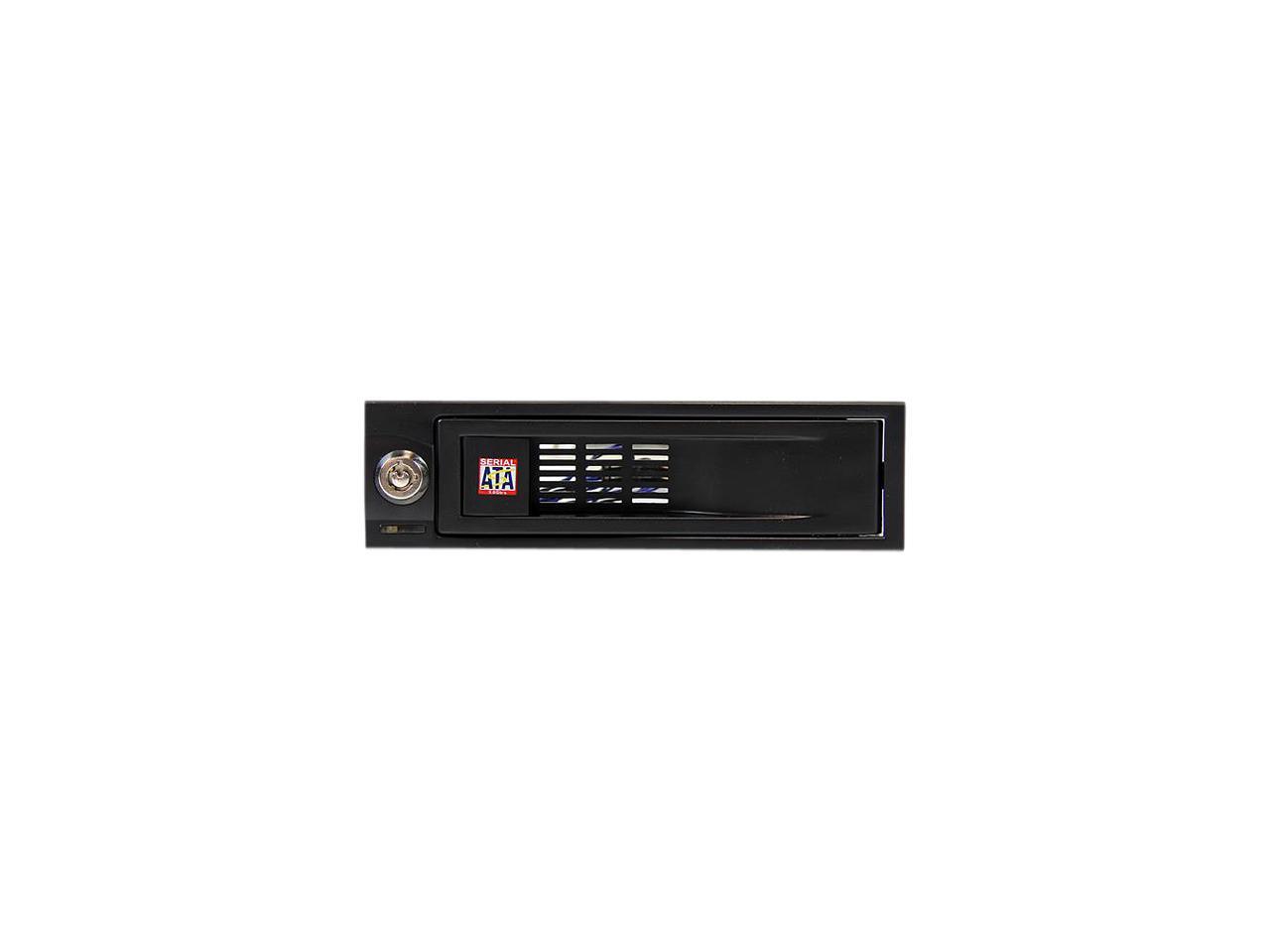 StarTech.com HSB100SATBK 5.25in Trayless Hot Swap Mobile Rack for 3.5in Hard Drive - Internal SATA Backplane Enclosure