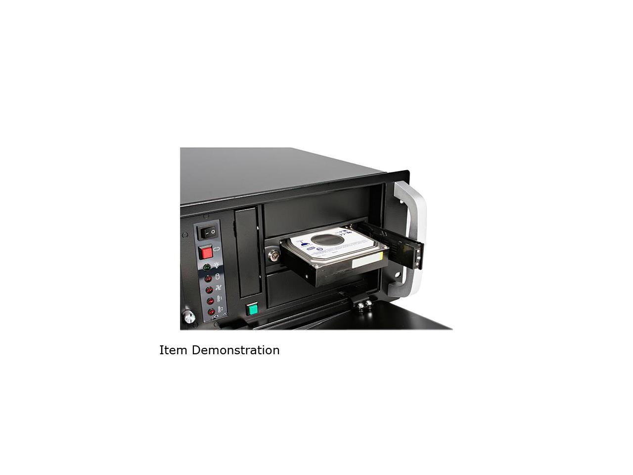 StarTech.com HSB100SATBK 5.25in Trayless Hot Swap Mobile Rack for 3.5in Hard Drive - Internal SATA Backplane Enclosure