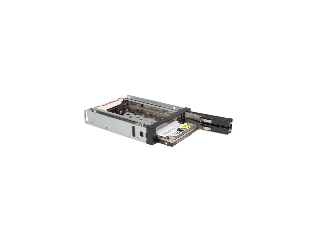 StarTech.com HSB220SAT25B 2 Drive 2.5in Trayless Hot Swap SATA Mobile Rack Backplane - Dual Drive SATA Mobile Rack Enclosure for 3.5 HDD