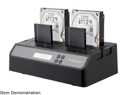 StarTech SATDOCK4U3RE 4 Bay USB 3.0 eSATA to SATA Standalone 1:3 HDD Hard Drive Duplicator Dock