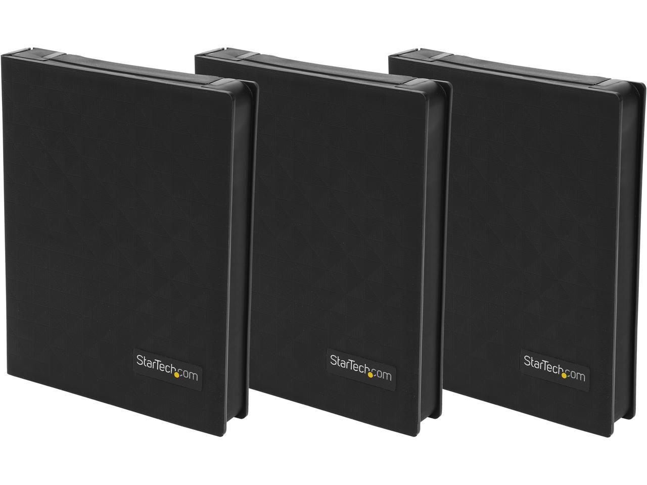 StarTech HDDCASE25BK 2.5in Anti-Static Hard Drive Protector Case - Black (3pk)
