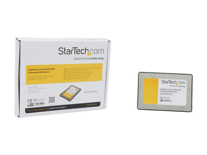 StarTech.com 2.5-Inch SATA to Mini SATA SSD Adapter Enclosure (SAT2MSAT25)