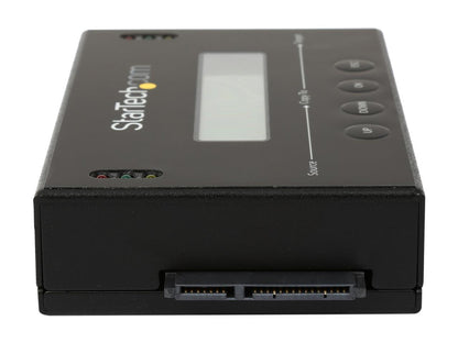 StarTech.com SATDUP11 Aluminum 2.5" & 3.5" Black 2 - SATA Data & Power Combo (7+15 pin) Receptacle Standalone 2.5 / 3.5" SATA Hard Drive Duplicator and Eraser