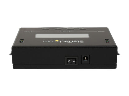StarTech.com SATDUP11 Aluminum 2.5" & 3.5" Black 2 - SATA Data & Power Combo (7+15 pin) Receptacle Standalone 2.5 / 3.5" SATA Hard Drive Duplicator and Eraser