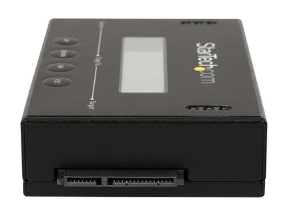 StarTech.com SATDUP11 Aluminum 2.5" & 3.5" Black 2 - SATA Data & Power Combo (7+15 pin) Receptacle Standalone 2.5 / 3.5" SATA Hard Drive Duplicator and Eraser
