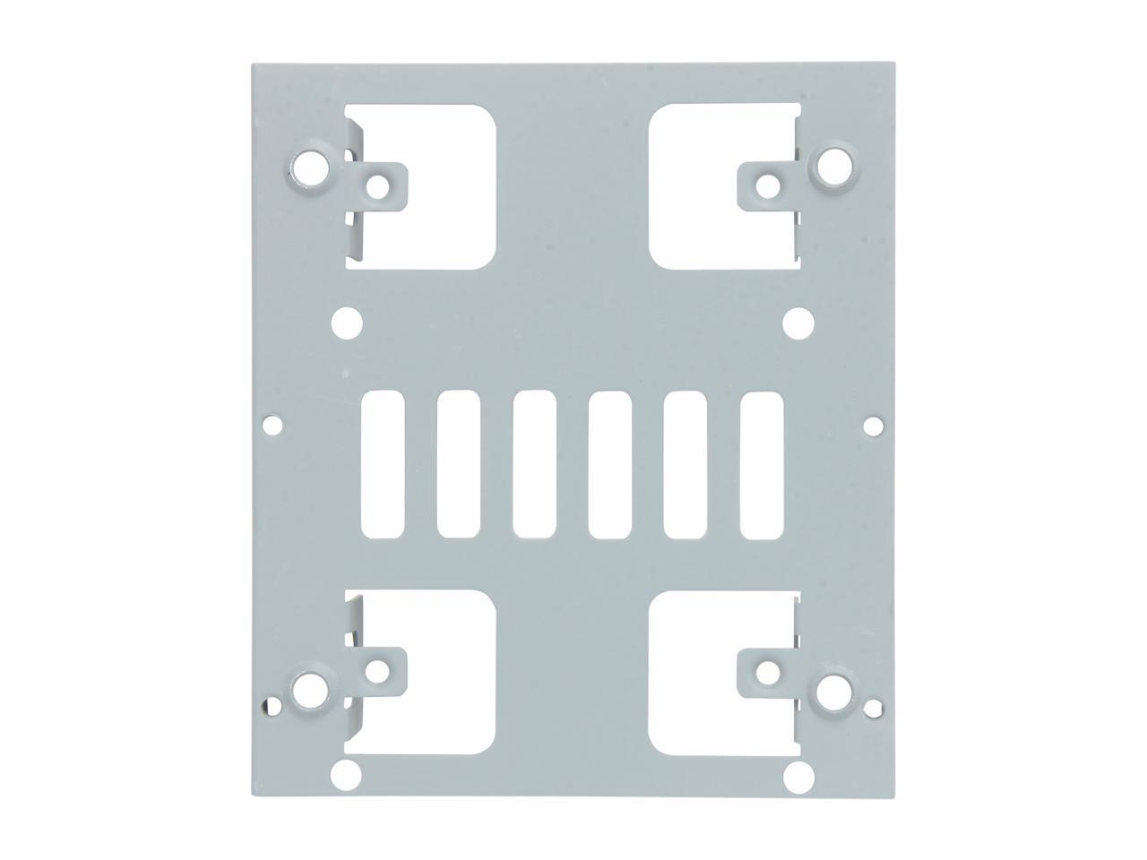 StarTech.com BRACKET25X2 Dual 2.5â€? to 3.5" Hard Drive Bay Mounting Bracket - 2.5" to 3.5" HDD / SSD Mounting Bracket w/ SATA Power and Data cabling