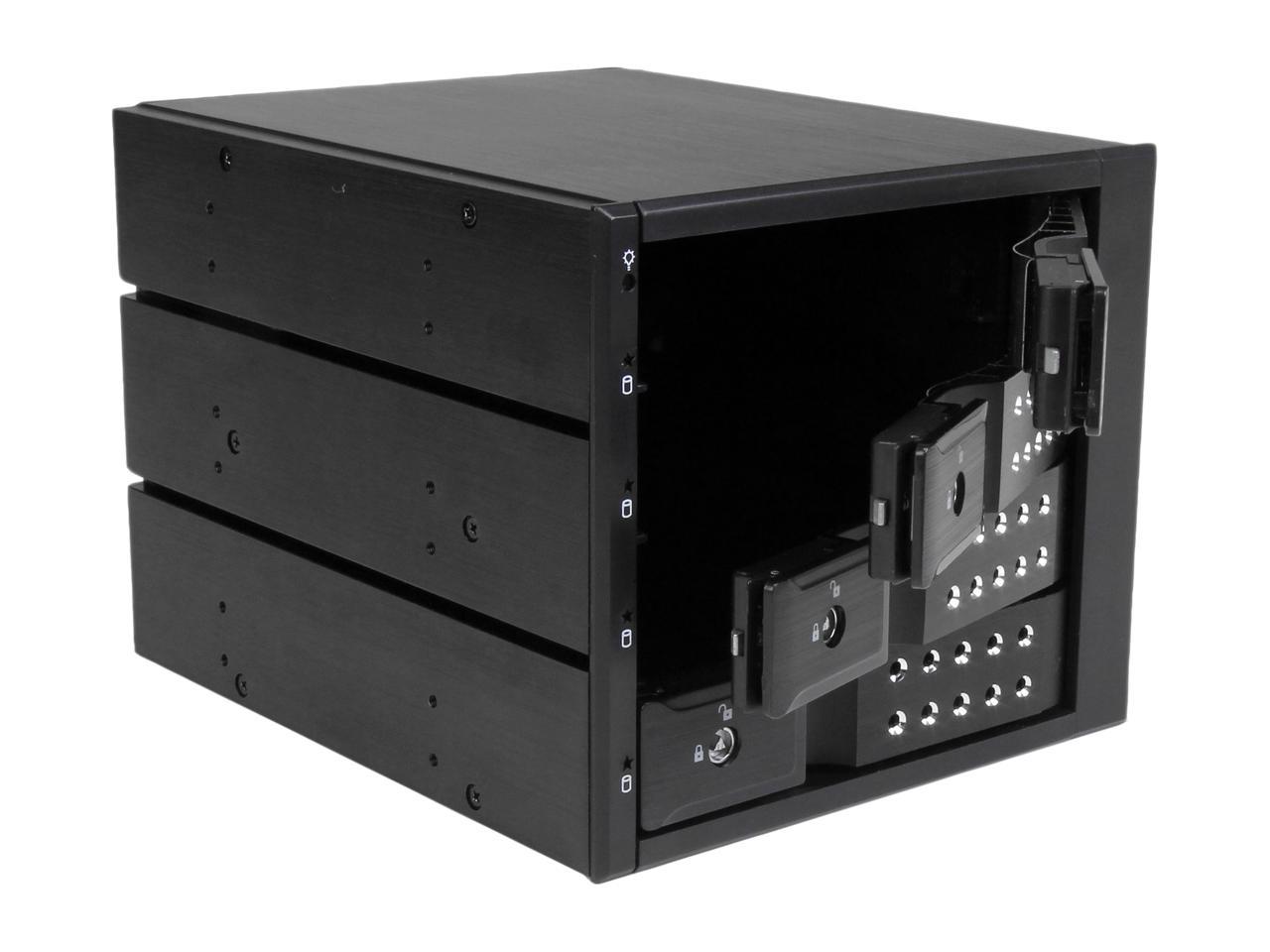 StarTech.com HSB4SATSASBA 4 Bay Aluminum Trayless Hot Swap Mobile Rack Backplane for 3.5in SAS II/SATA III - 6 Gbps HDD