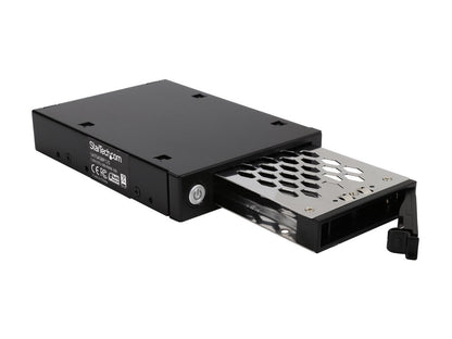 StarTech.com SATSASBP125 Mobile Rack Backplane for 2.5in SAS or SATA Drive - 5-15mm SSD/HDD - Supports SAS II & SATA III (6 Gbps) - Metal housing