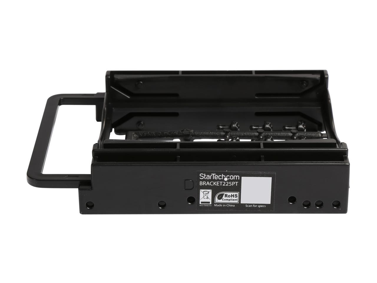StarTech.com Dual 2.5" SSD/HDD Mounting Bracket for 3.5" Drive Bay - Tool-Less Installation - 2-Drive Adapter Bracket for Desktop Computer BRACKET225PT