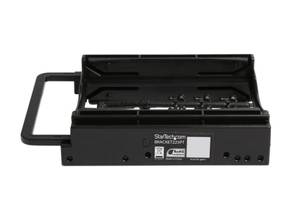 StarTech.com Dual 2.5" SSD/HDD Mounting Bracket for 3.5" Drive Bay - Tool-Less Installation - 2-Drive Adapter Bracket for Desktop Computer BRACKET225PT