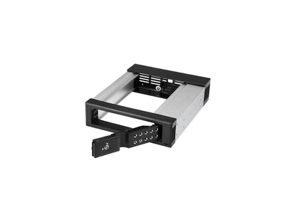 StarTech HSB1SATSASBA 5.25 to 3.5 Hard Drive Hot Swap Bay - Aluminum - Trayless - Vented - Front Mount - 5.25 Hard Drive Bay - Hard Drive Backplane