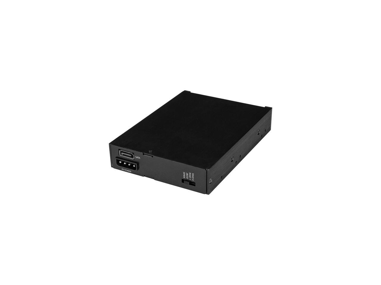 StarTech HSB225S3R HDD Rack - Dual Bay 2.5in SATA Rack - for 3.5in Bay - Trayless - RAID - Removable Hard Drive Bay - Hot Swap Cage