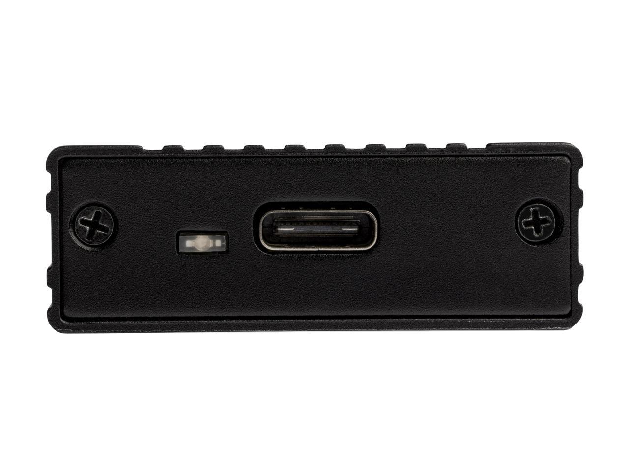 StarTech.com M2E1BMU31C M.2 NVMe SSD Enclosure for PCIe SSDs - USB 3.1 Gen 2 Type-C