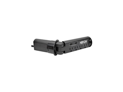 Tripp Lite Protect It! TLP410DMUSB Surge Suppressor/Protector - 4 x NEMA 5-15R, 2 x USB - 1500 Joules - 120V AC Input - 120V AC, 5V DC Output