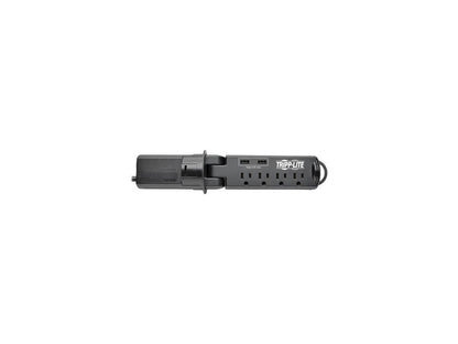 Tripp Lite Protect It! TLP410DMUSB Surge Suppressor/Protector - 4 x NEMA 5-15R, 2 x USB - 1500 Joules - 120V AC Input - 120V AC, 5V DC Output