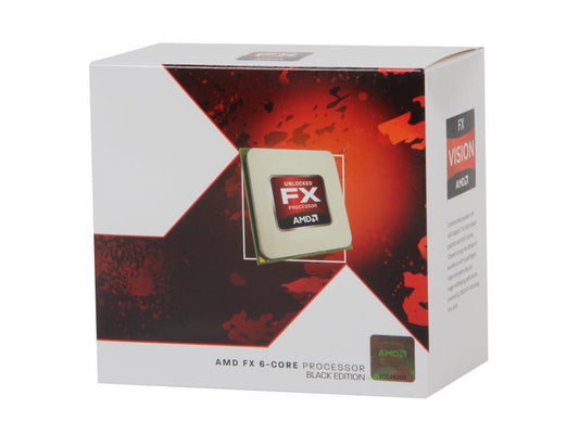 AMD FX-6200 Zambezi 6-Core 3.8GHz (4.1GHz Turbo) Socket AM3+ 125W FD6200FRGUBOX Desktop Processor