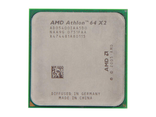 AMD Athlon 64 X2 5400+ Brisbane Dual-Core 2.8 GHz Socket AM2 65W ADO5400IAA5DO Desktop Processor