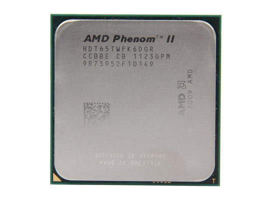 AMD Phenom II X6 1065T Thuban 6-Core 2.9GHz (3.4GHz Turbo Boost) Socket AM3 95W HDT65TWFK6DGR Desktop Processor