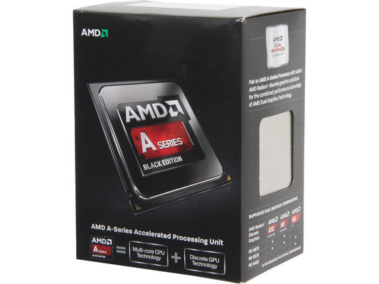 AMD A10-6800K Richland 4.1 GHz (4.4GHz Turbo) Socket FM2 100W Quad-Core Desktop Processor - Black Edition AMD Radeon HD 8670D