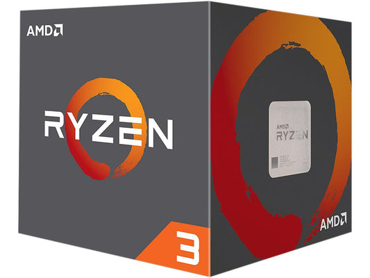 AMD RYZEN 3 1200 4-Core 3.1 GHz (3.4 GHz Turbo) Socket AM4 65W YD1200BBAEBOX Desktop Processor