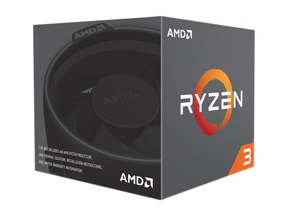 AMD RYZEN 3 1200 4-Core 3.1 GHz (3.4 GHz Turbo) Socket AM4 65W YD1200BBAEBOX Desktop Processor