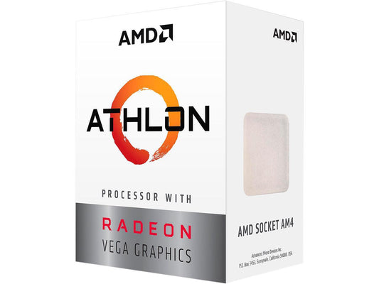 AMD Athlon 200GE 2-Core, 4-Thread, 3.2 GHz Base, Socket AM4 35W YD200GC6FBBOX Desktop Processor