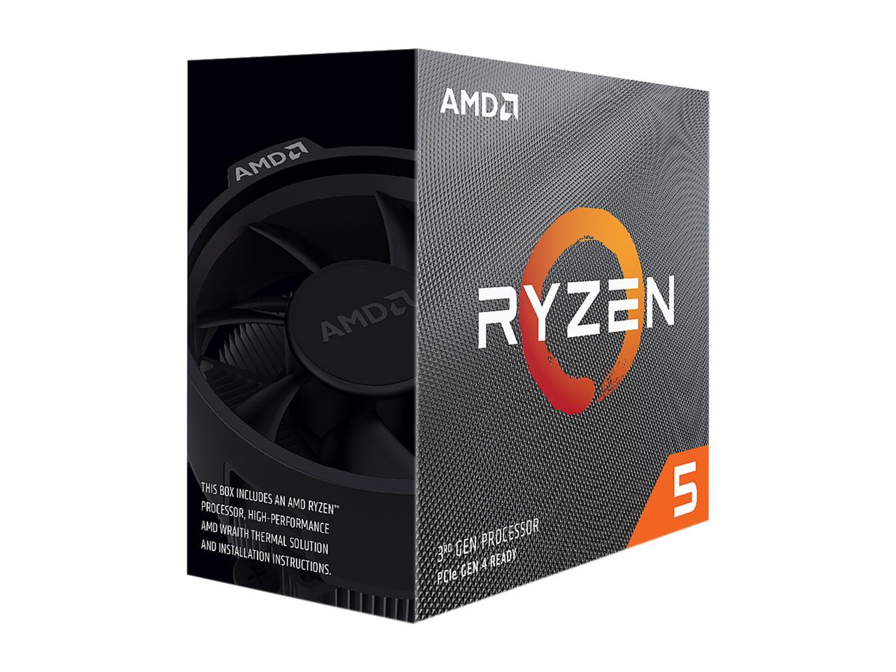 AMD RYZEN 5 3600 6-Core 3.6 GHz (4.2 GHz Max Boost) Socket AM4 65W 100-100000031BOX Desktop Processor