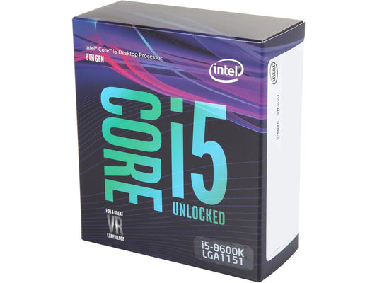 Intel Core i5-8600K Coffee Lake 6-Core 3.6 GHz (4.3 GHz Turbo) LGA 1151 (300 Series) 95W BX80684I58600K Desktop Processor Intel UHD Graphics 630