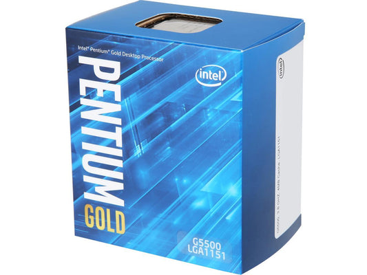 Intel Pentium Gold G5500 Coffee Lake Dual-Core 3.8 GHz LGA 1151 (300 Series) 54W BX80684G5500 Desktop Processor Intel UHD Graphics 630