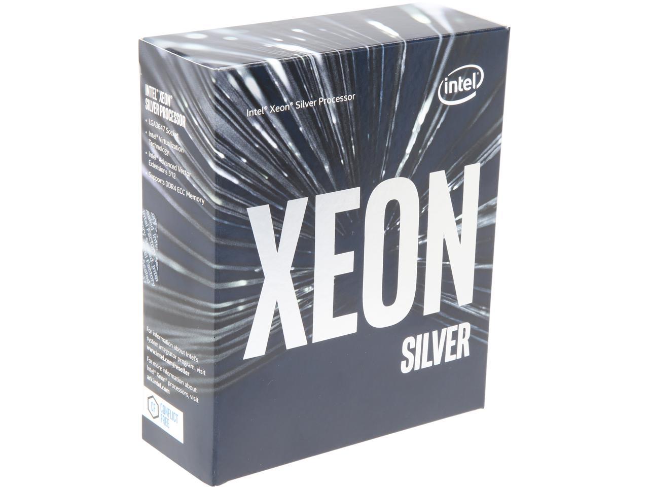 Intel Xeon Scalable Silver 4110 SkyLake 8-Core 2.1 GHz (3.0 GHz Turbo) LGA 3647 85W BX806734110 Server Processor