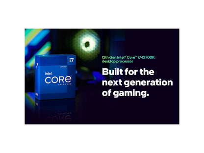 Intel Core i7-12700K - Core i7 12th Gen Alder Lake 12-Core (8P+4E) 3.6 GHz LGA 1700 125W Intel UHD Graphics 770 Desktop Processor - BX8071512700K