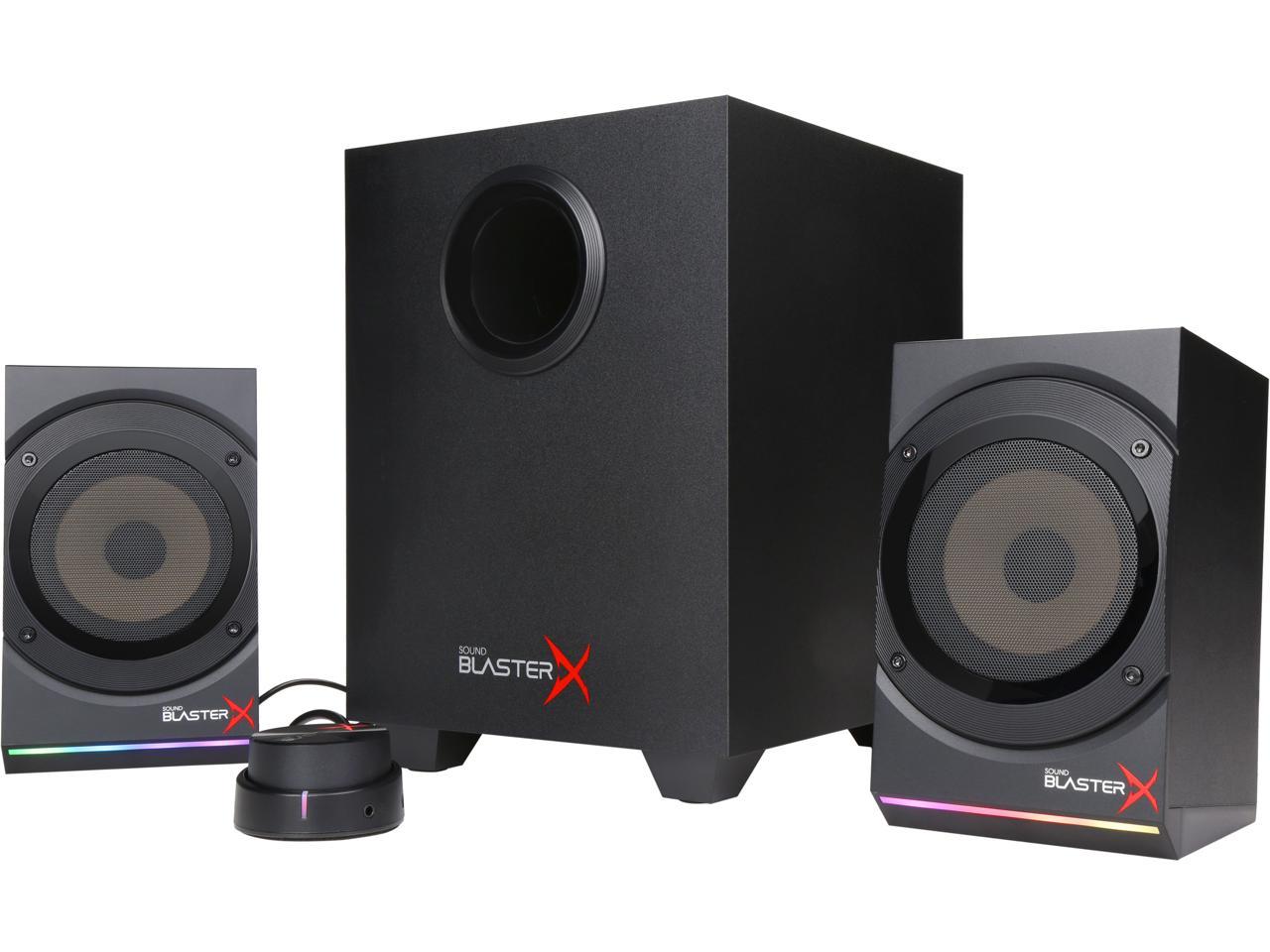 Sound BlasterX Kratos S5 2.1 Gaming Speaker System with Customizable RGB Lighting