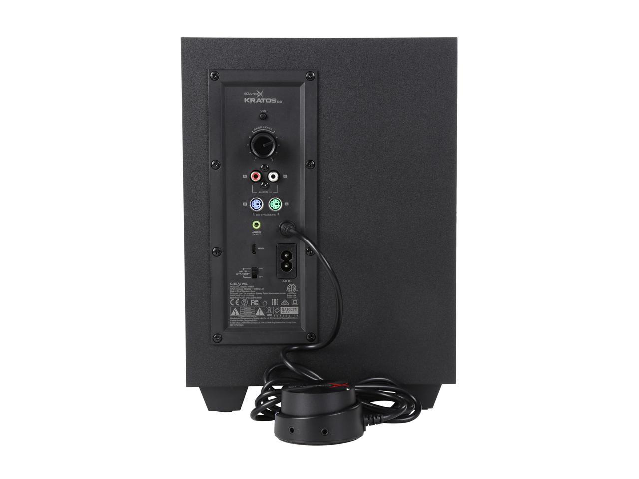 Sound BlasterX Kratos S5 2.1 Gaming Speaker System with Customizable RGB Lighting