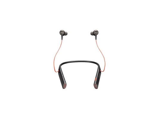 Plantronics Voyager 6200 UC Business-ready Bluetooth neckband headset with earbuds, Black (208748-01