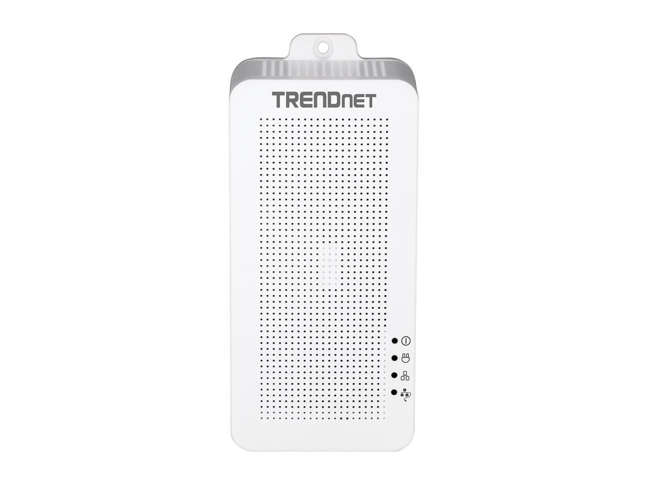 TRENDnet TPL-331EP2K Powerline 200 AV PoE+ Adapter Kit, PoE+ Output Port Supports PoE (15.4W) and PoE+ (30W) devices, Includes Two TPL-331EP Adapters