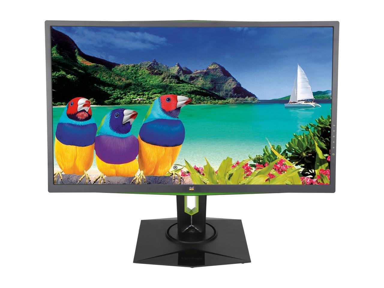ViewSonic XG2760 27" Quad HD 2560 x 1440 2K Fast Action 165Hz 1ms (GTG W/OD) HDMI DisplayPort NVIDIA G-Sync USB Hub Backlit LED Anti-Glare Gaming Monitor