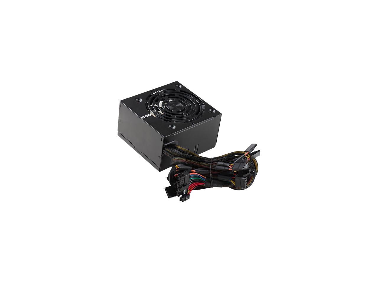 EVGA 600 W1 Power Supply 100-W1-0600-KR 600W 80Plus +12V 120mm Fan