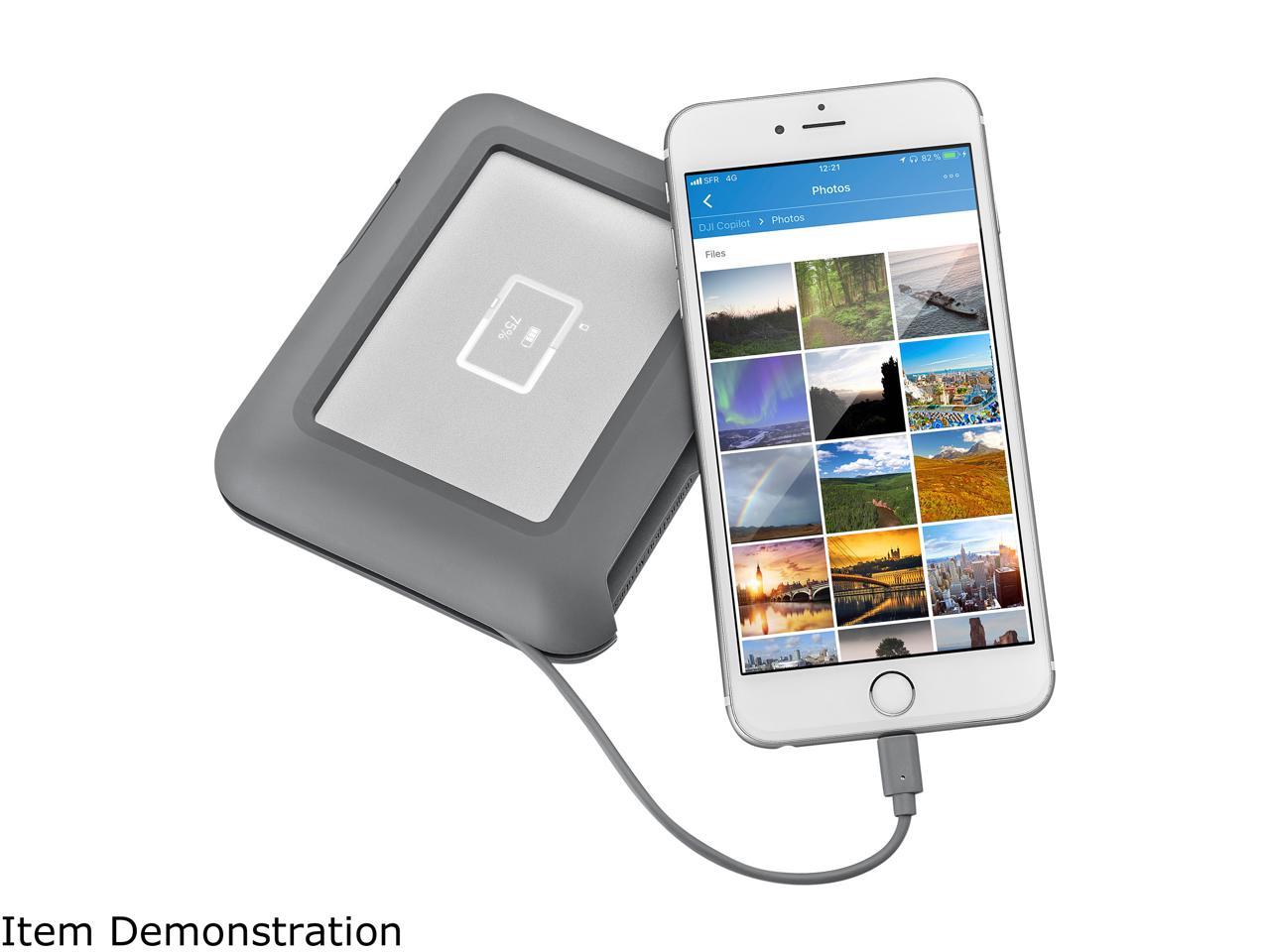 LaCie 2TB DJI Copilot BOSS External Hard Drive USB 3.1 STGU2000400