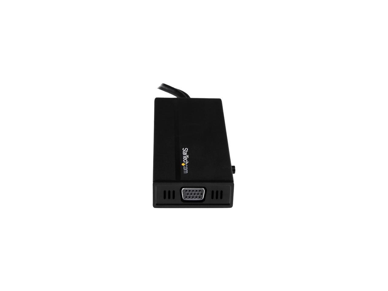 StarTech HD2DPVGADVI Travel A/V Adapter: 3-in-1 HDMI to DisplayPort, VGA or DVI - 1920 x 1200