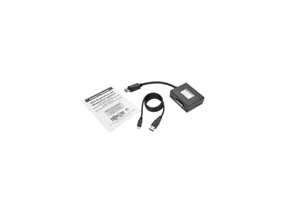 Tripp Lite 2-Port DisplayPort to DVI Video Splitter 1080p 1920 x 1080 60Hz - DisplayPort/DVI Video