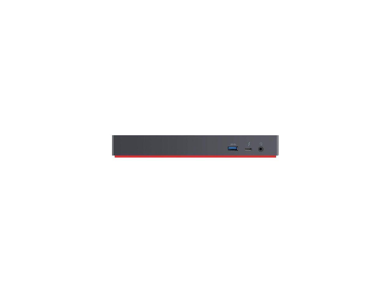 Lenovo ThinkPad Thunderbolt 3 Workstation USB Dock with 230w AC adapterIncluded 40ANY230US, Black