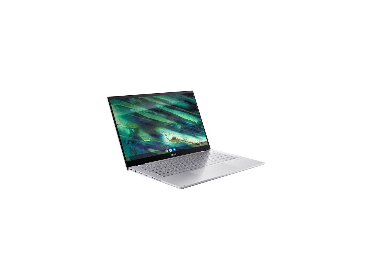 ASUS Chromebook Flip C436 2-in-1 Laptop, 14" Touchscreen FHD 4-Way NanoEdge, Intel Core i3-10110U, 128 GB PCIe SSD, Fingerprint, Backlit KB, Wi-Fi 6, Chrome OS, C436FA-DS388T, Magnesium-Alloy, Silver