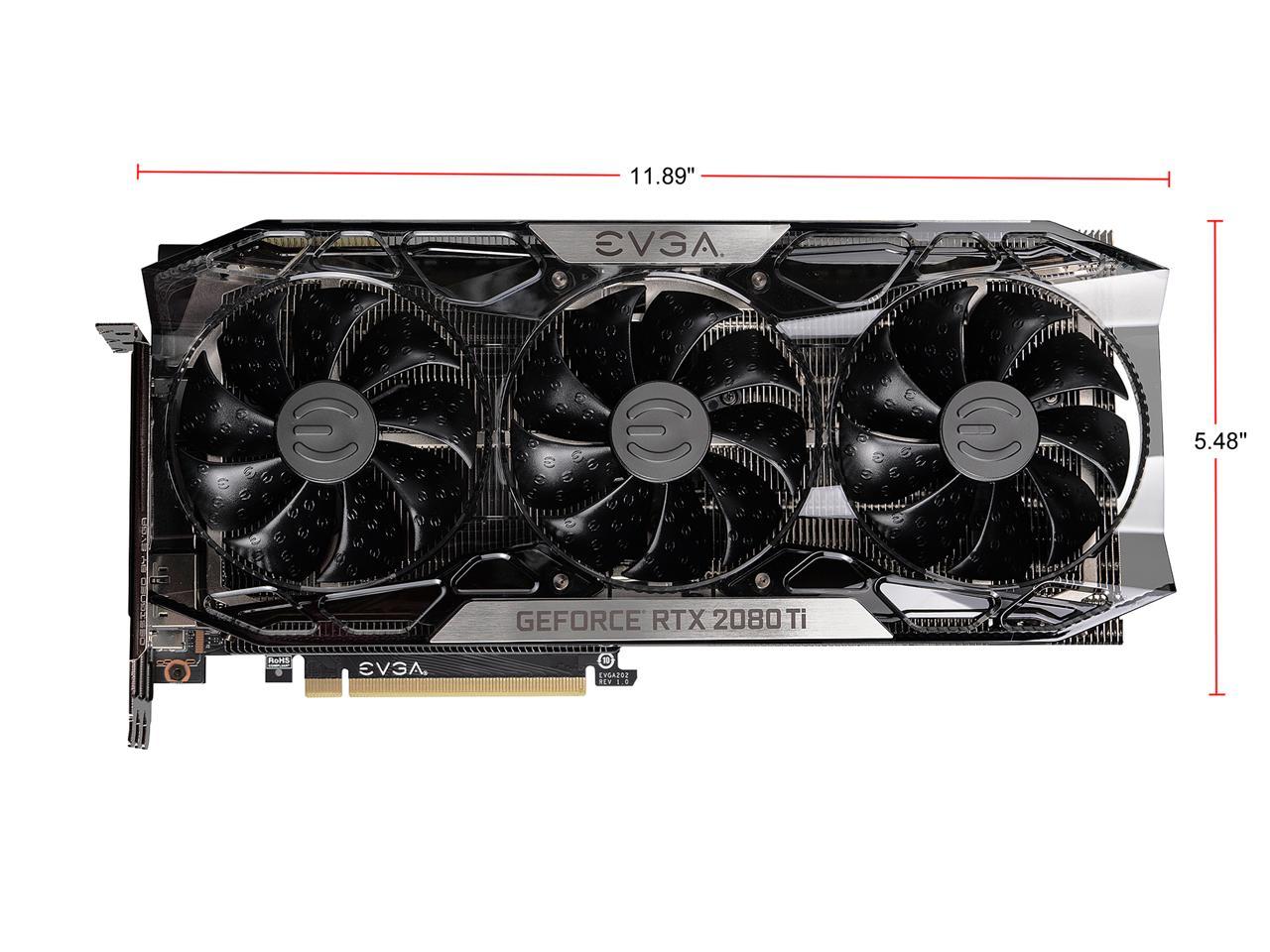 EVGA GeForce RTX 2080 Ti FTW3 ULTRA GAMING, 11G-P4-2487-KR, 11GB GDDR6, iCX2 & RGB LED