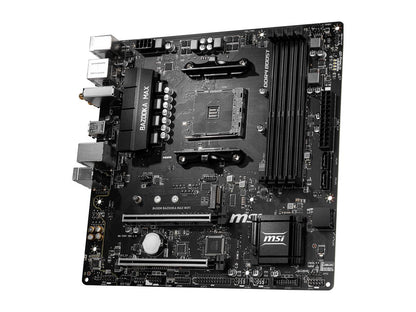B450M BAZOOKA MAX WI-FI w/ DDR4-2666, 7.1 Audio, M.2, Gigabit LAN, 802.11ac