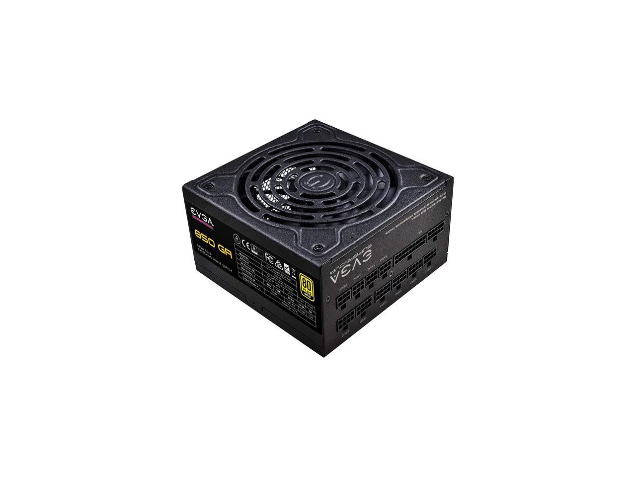 EVGA SuperNOVA 850 GA, 80 Plus Gold 850W, Fully Modular, Eco Mode, 10 Year Warranty, Includes Power ON Self Tester, Compact 150mm Size, Power Supply 220-GA-0850-X1