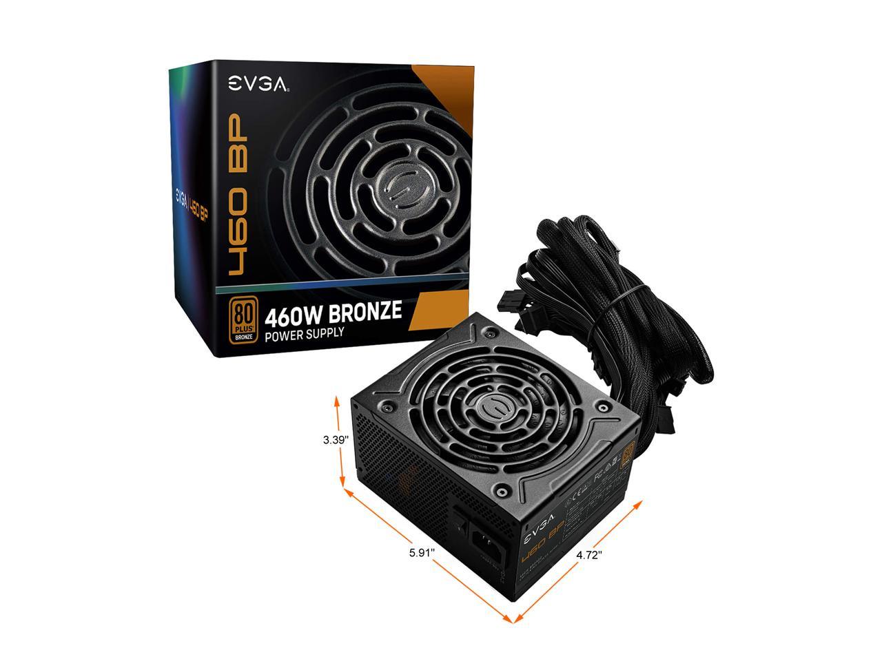 EVGA 460 BP, 80+ BRONZE 460W, 3 Year Warranty, Power Supply 100-BP-0460-K1
