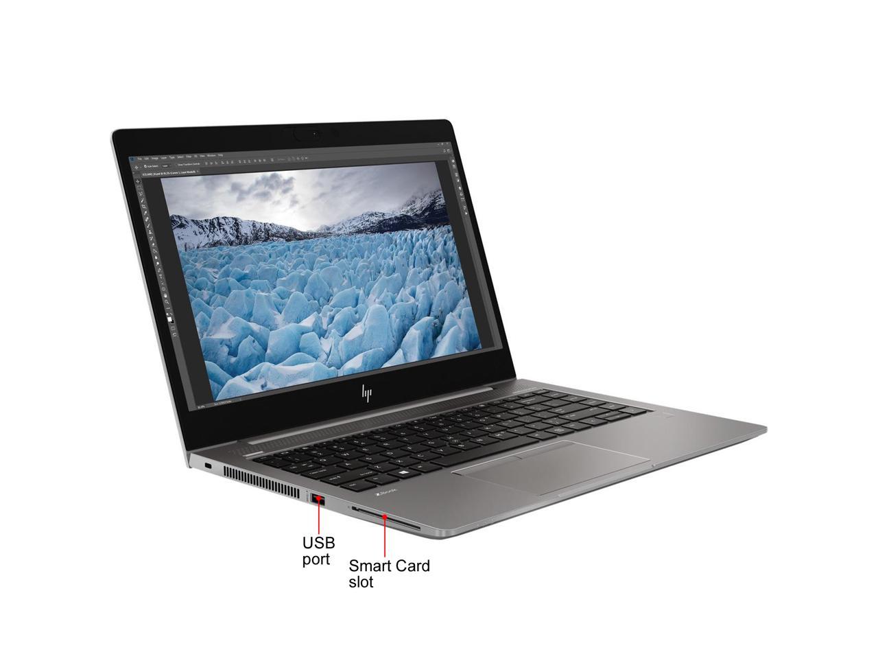 HP 7KP96UT ZBook 14u G6 14" Mobile Laptop i7-8565U 16GB 512GB SSD W10P