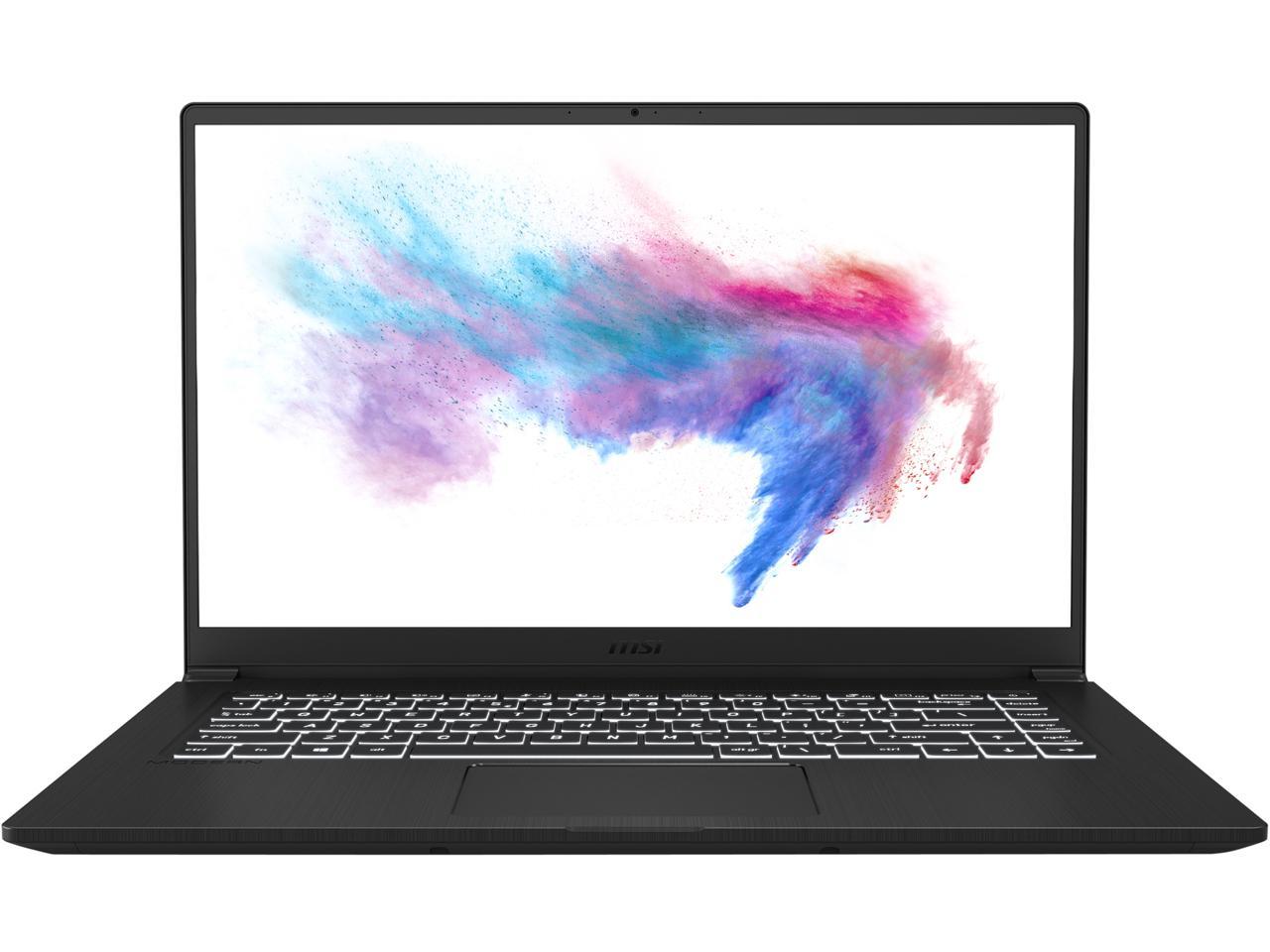 MSI Laptop Modern 15 A10M-261 Intel Core i7 10th Gen 10510U (1.80 GHz) 16 GB Memory 512 GB NVMe SSD Intel UHD Graphics 15.6" Windows 10 Pro 64-bit