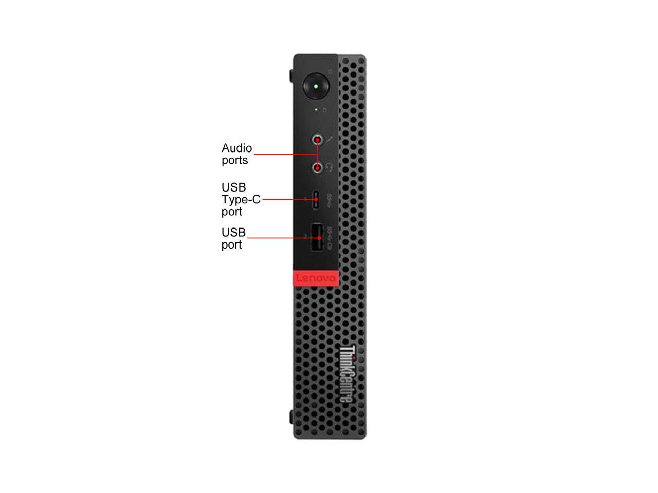 Lenovo ThinkCentre M920q Tiny Desktop Computer Intel Core i7-8700T 8 GB 256 GB SSD Win 10 Pro