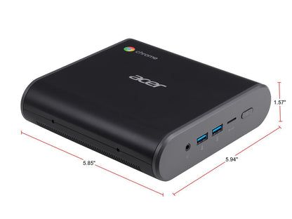 Acer Chromebox CXI3 - Celeron 3867U - 4 GB DDR4 - 32 GB SSD - Google Chrome OS - Intel HD Graphics 610 - Mini PC (CXI3-4GKM4)